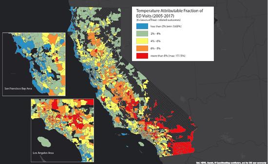 Climate change and health equity in California
